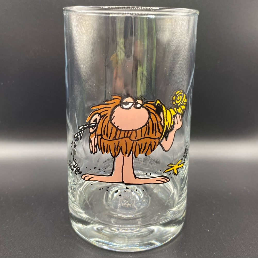 Vintage 1981 Arby's B.C. Ice Age Collector Series Glass "Grog" Caveman
